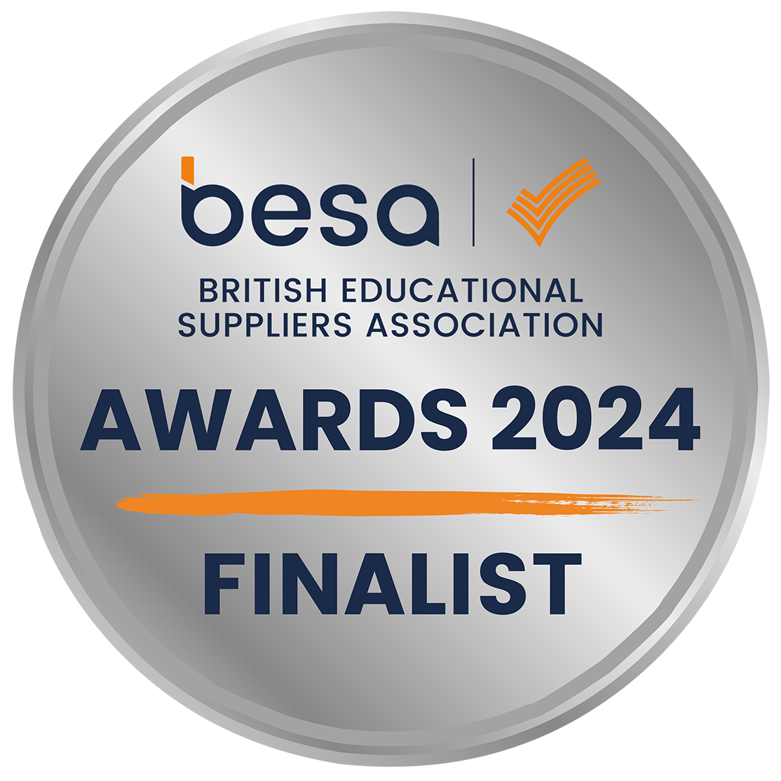 BESA Awards 2024 Finalist badge in silver.