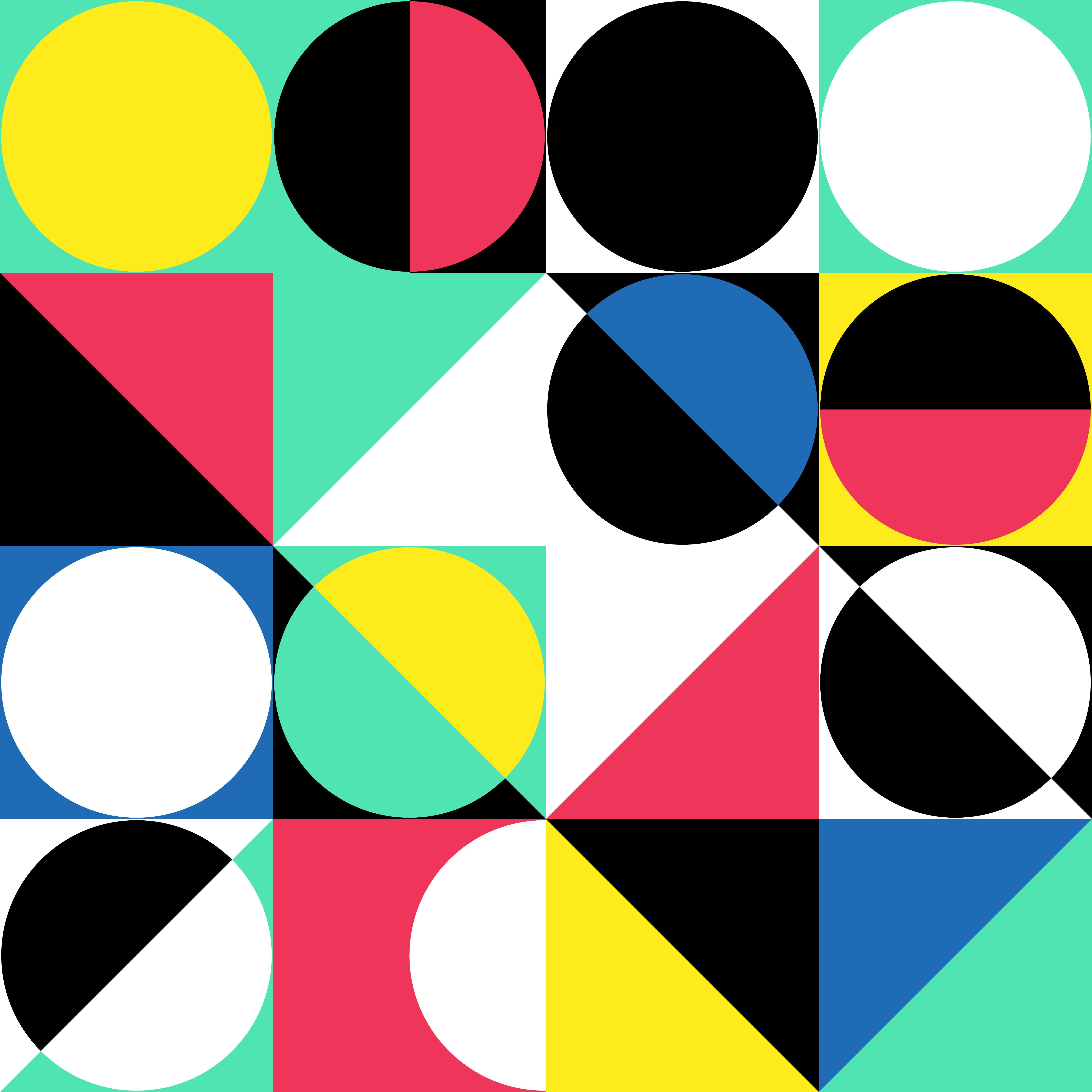 coloured shapes