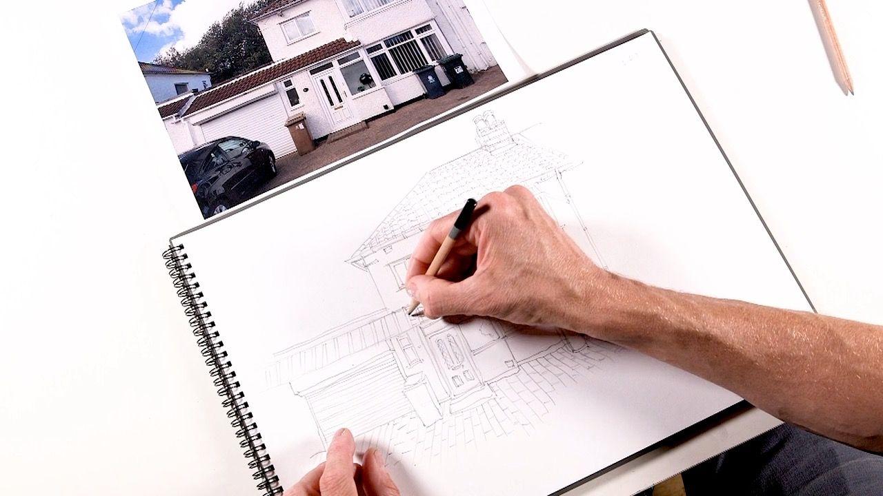 Lesson 1: Observational drawing – houses
