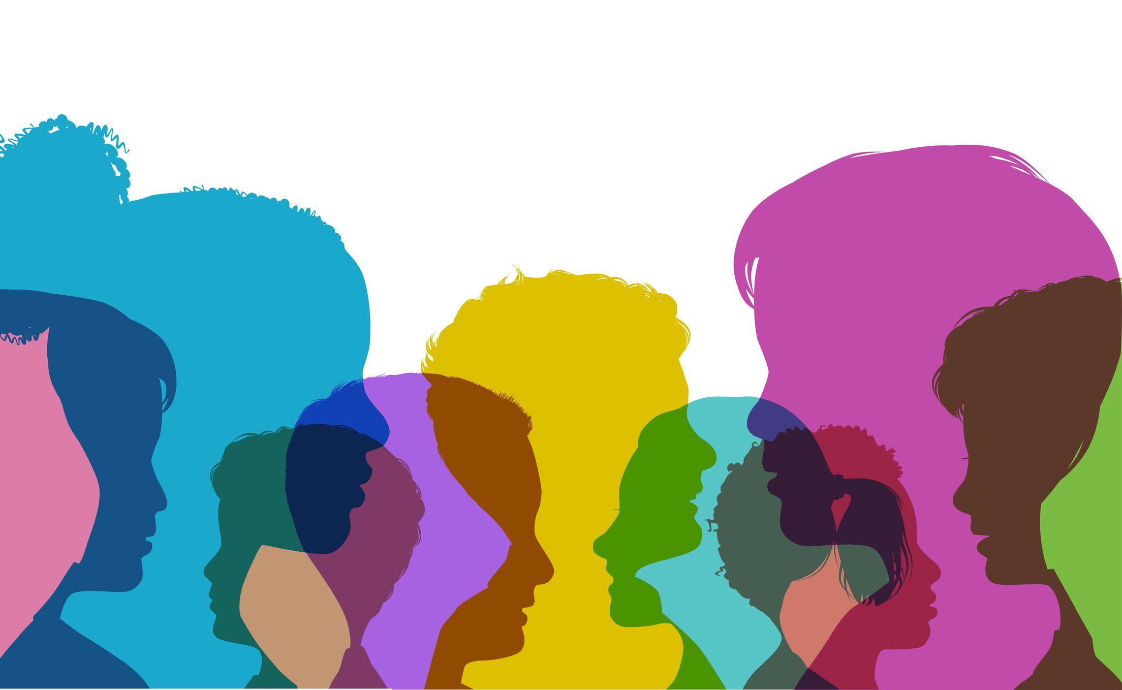 Colourful silhouettes of children heads iStock 1165471816 Smartboy10