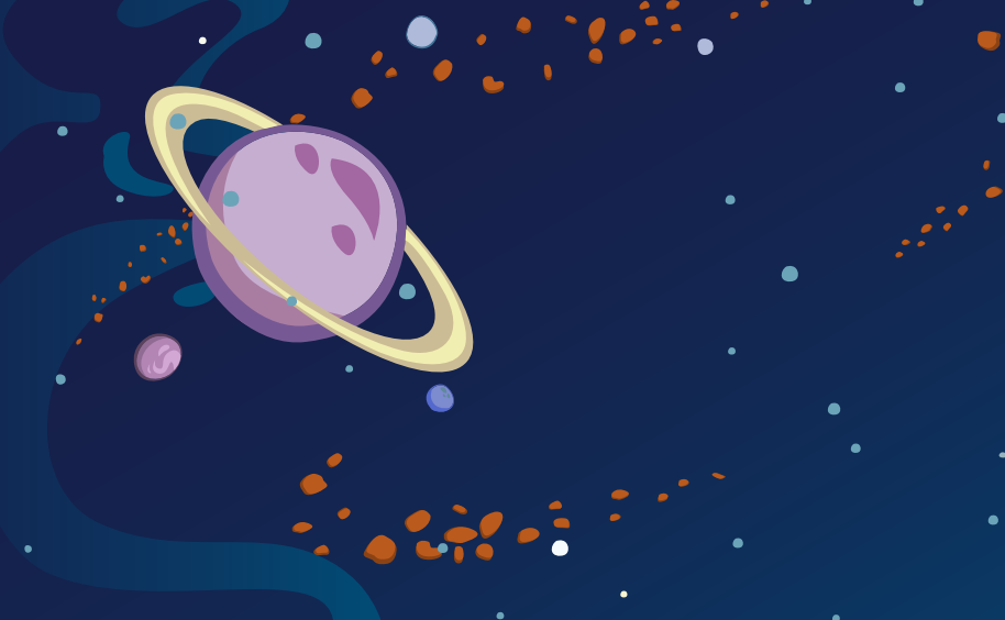 Planet in space