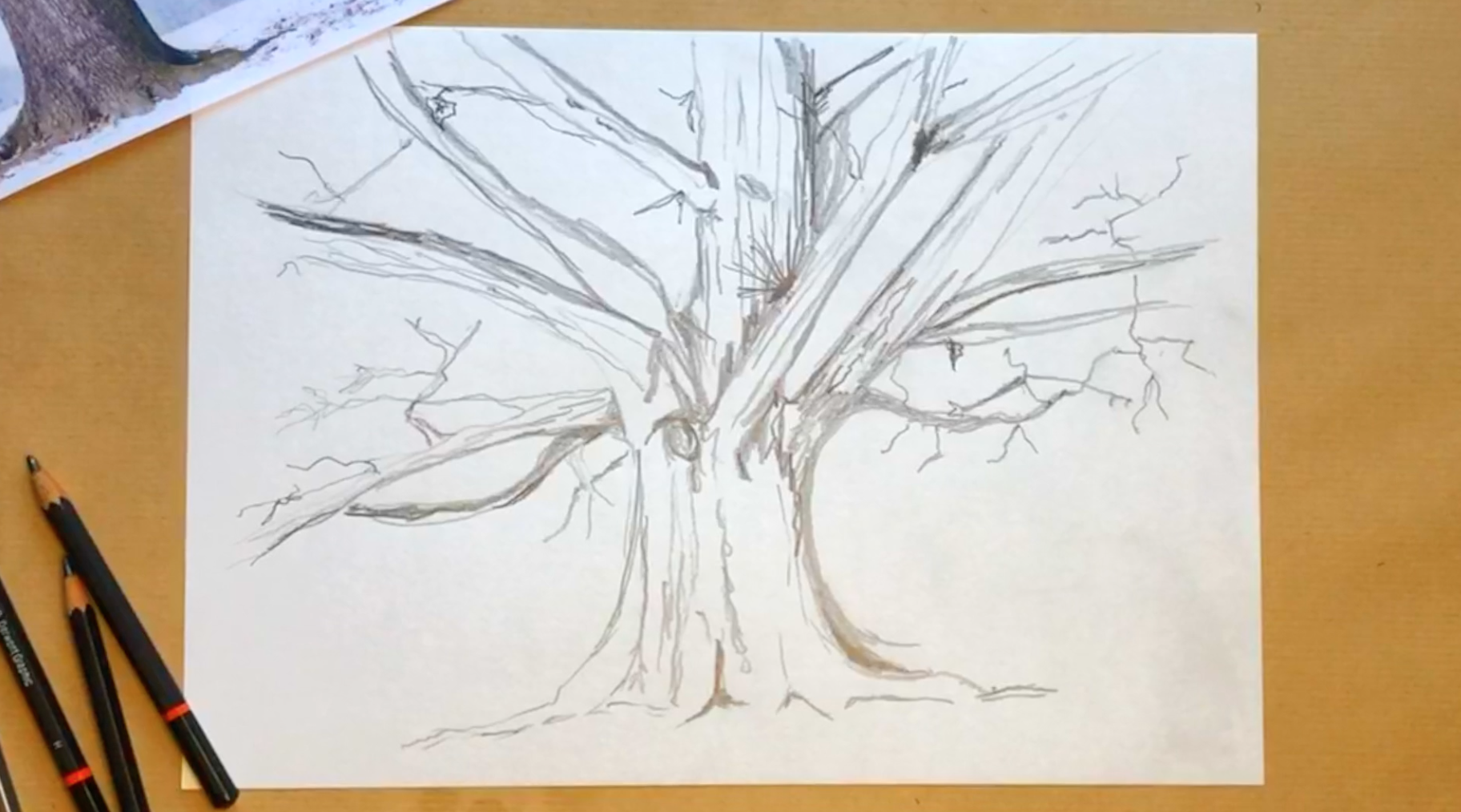 Lesson 1: Observational drawing – Option 2: Christmas themed