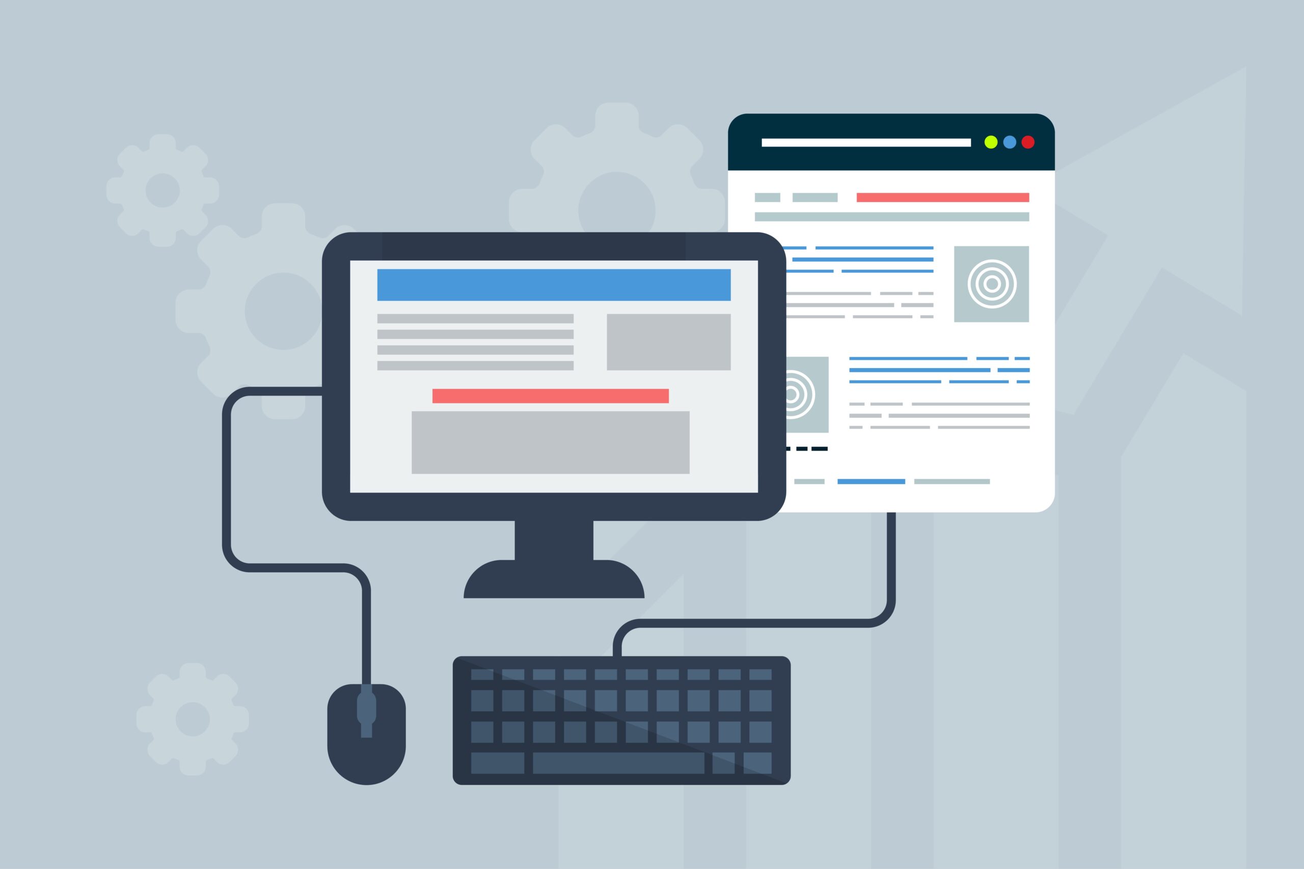 Computer with website browser