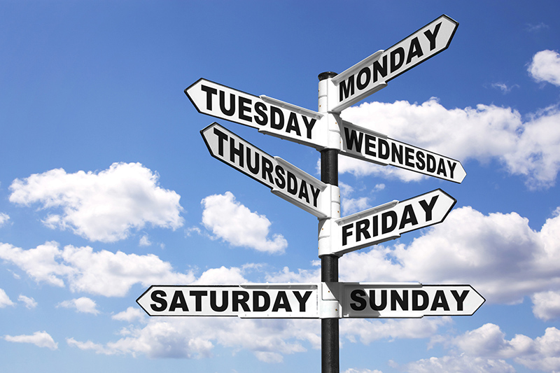 Lesson 2: Days of the week in French
