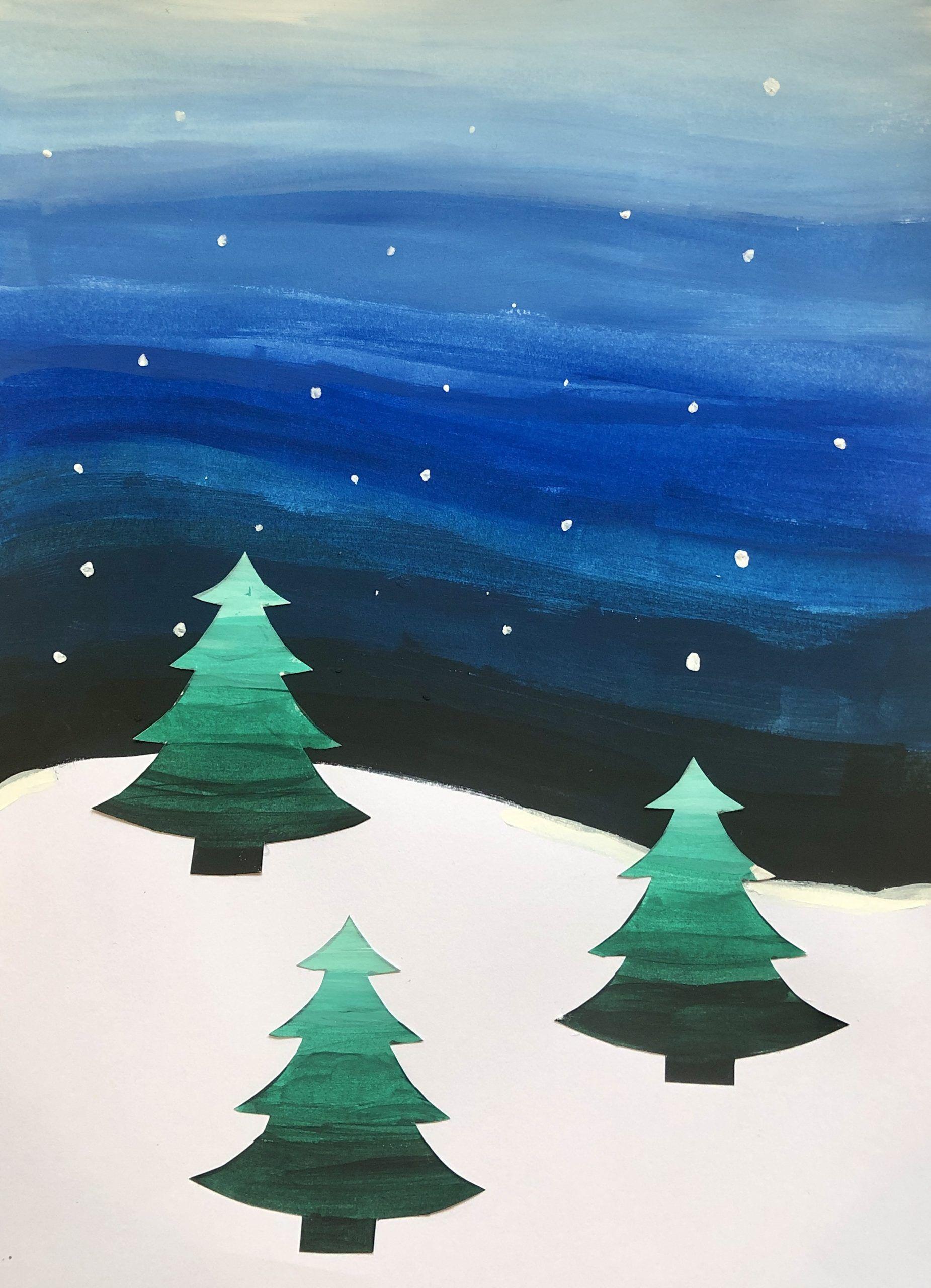 KS2 Y3: Art: Painting: Tints and Shades - Christmas Art Lesson Plan