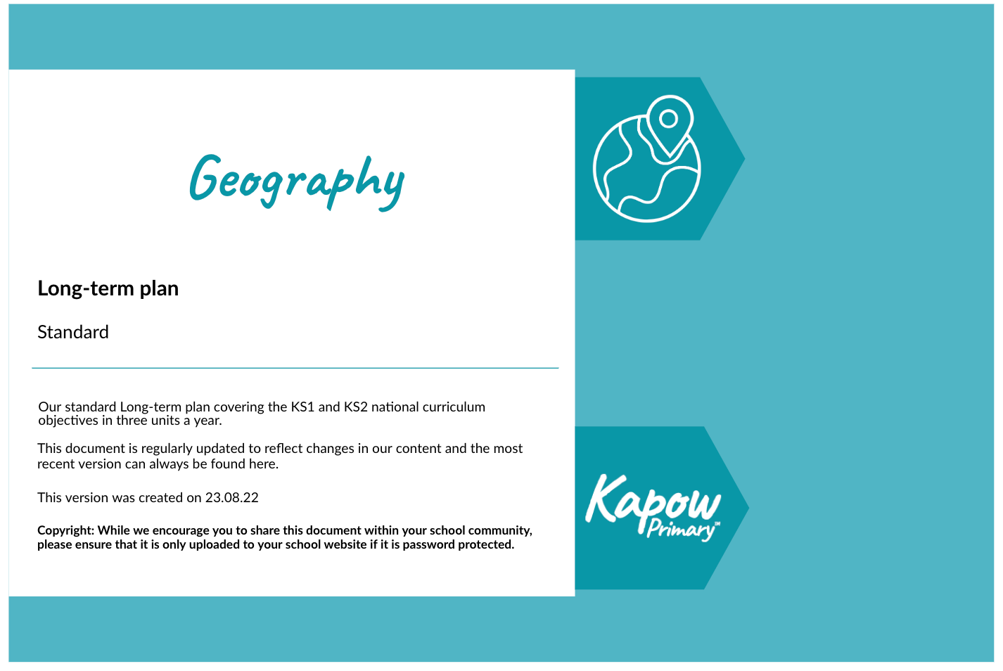 Geography: Long-term Plan - Kapow Primary