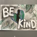 Be Kind message art Final outcome example Y6 Drawing